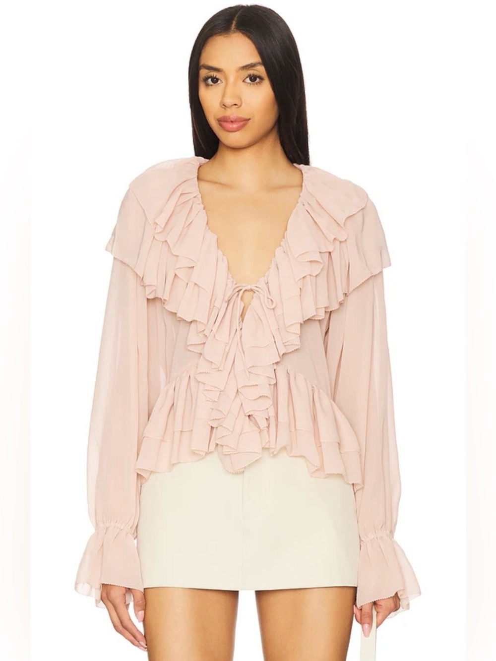 NWT Torn by Ronny Koba Rhea Top in Blush Size Medium